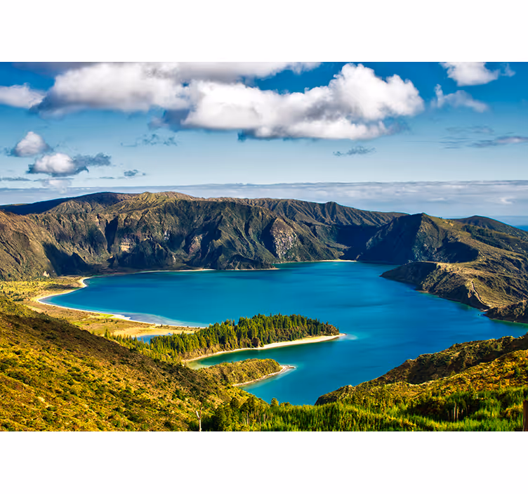 Lake of Fire lake wall mural - TenStickers
