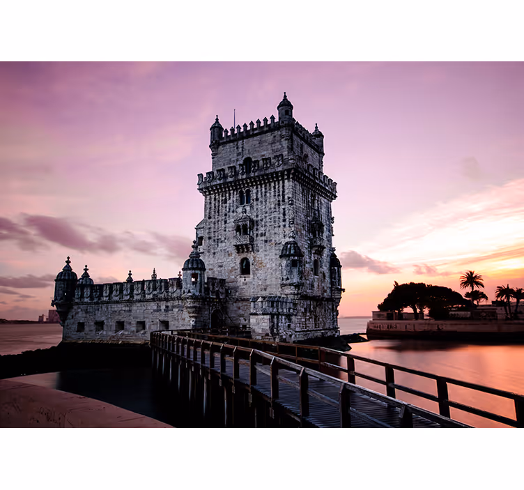Belem Tower at Dawn wall mural - TenStickers