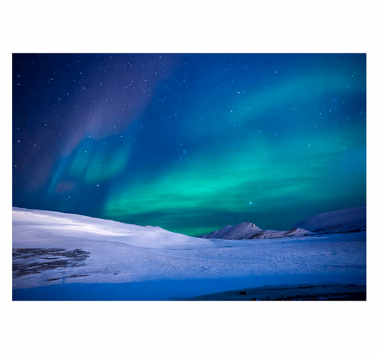 Northern Lights Sky Wall Mural - TenStickers