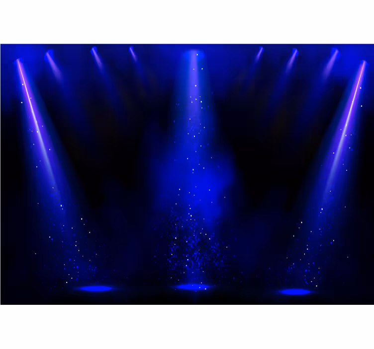 Abstract wall mural spotlight particles effect - TenStickers