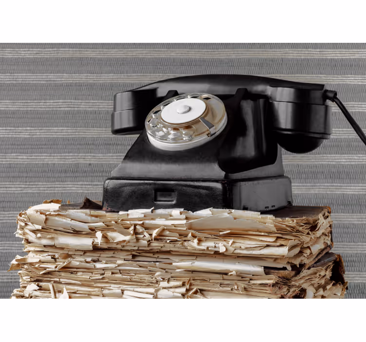 Antique Phone vintage wall mural - TenStickers
