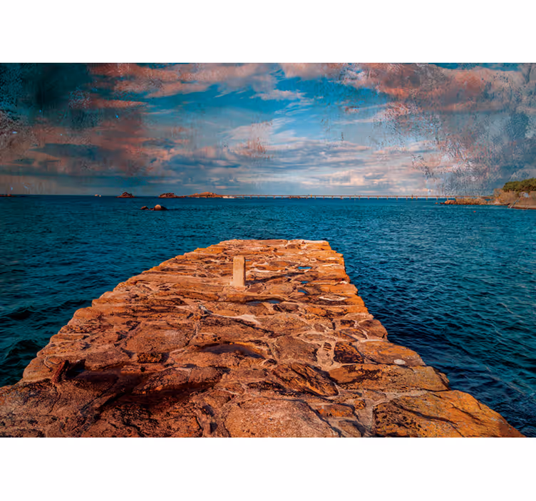 Beach entrance travel wall mural - TenStickers