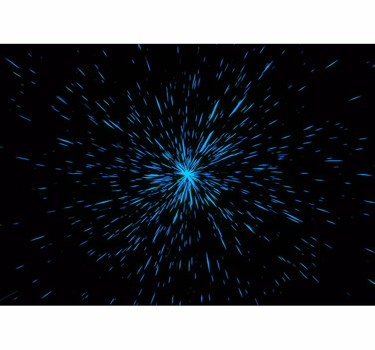 Space wall mural starburst effect - TenStickers