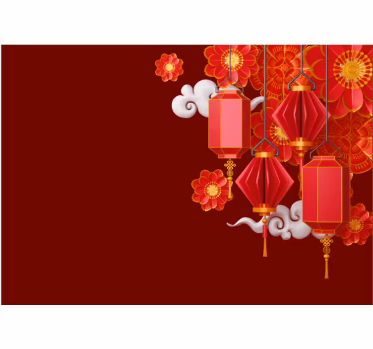 Chinese wall 3D effect 3D Wall Mural - TenStickers