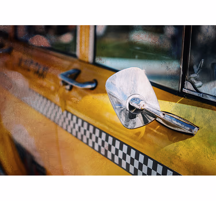 Wall mural new york iconic yellow cab - TenStickers