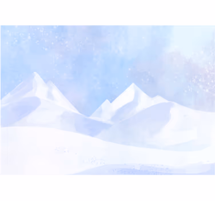 Icy Mountain Summits wall mural mountain - TenStickers