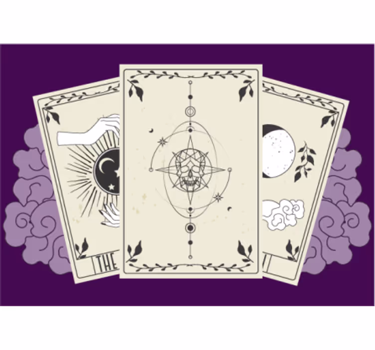Tarot Card Abstract quote wall mural - TenStickers