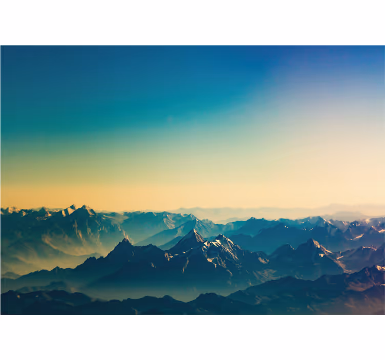 Wall mural mountain majestic mountain landscape - TenStickers