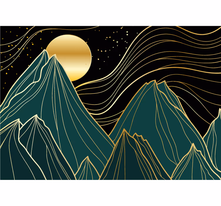 Wall mural mountain grand mountain range - TenStickers