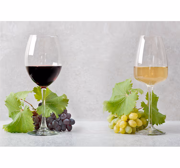 Grapes and wine music wall mural - TenStickers