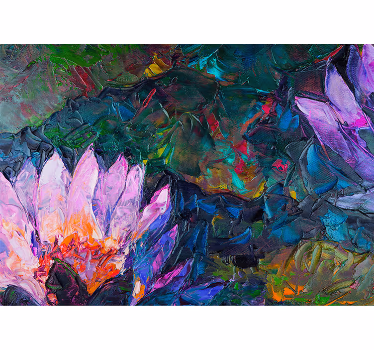 Lively Blossom Composition flower wall mural - TenStickers