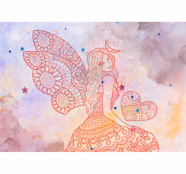 Wall mural fantasy heartfelt fairy tale - TenStickers