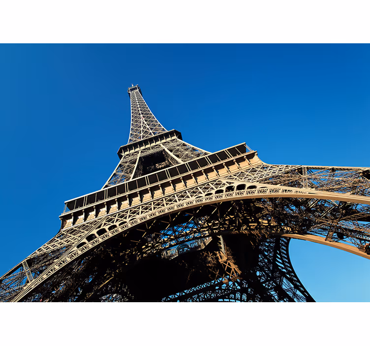 Eiffel tower from the ground paris wall mural - TenStickers
