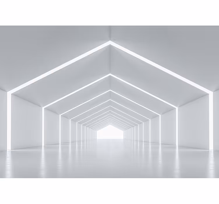 Geometric Light Structure wall mural modern - TenStickers