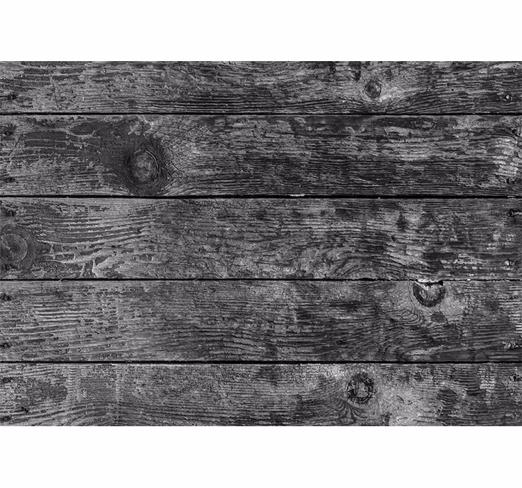 Mural stone wall rustic wooden panels - TenStickers