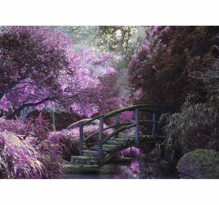 Fairytale alley nature wall mural - TenStickers