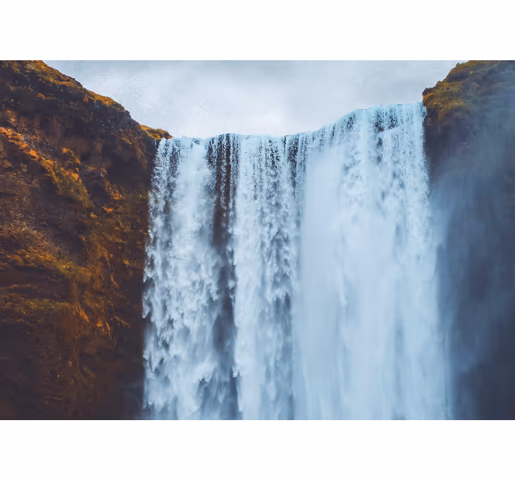 Grand Waterfall Stream wall mural waterfall - TenStickers