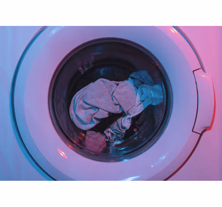 Laundry Machine Spins wall mural vintage - TenStickers