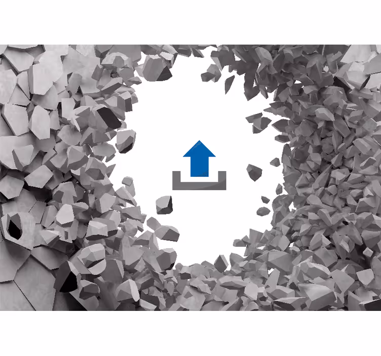 Broken wall universe 3d with photo custom mural - TenStickers