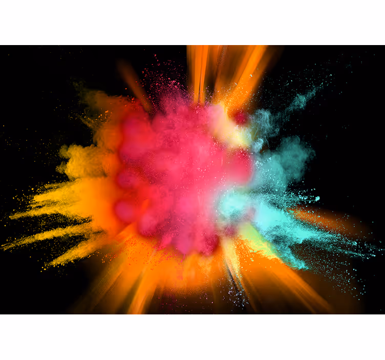 Color splash black  Abstract Wall Murals - TenStickers
