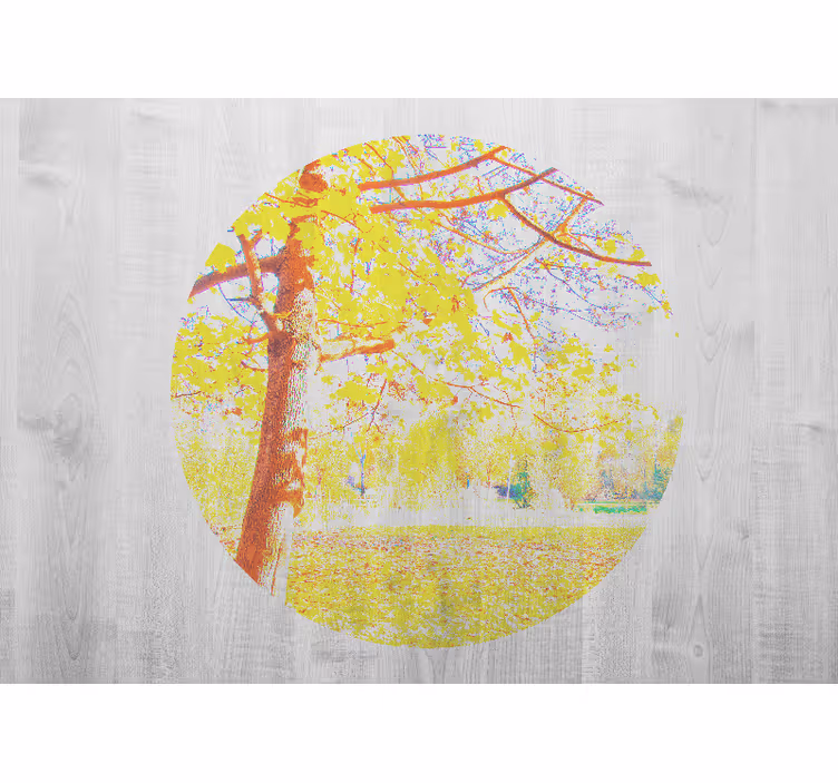 Wall mural nature autumn tree landscape - TenStickers