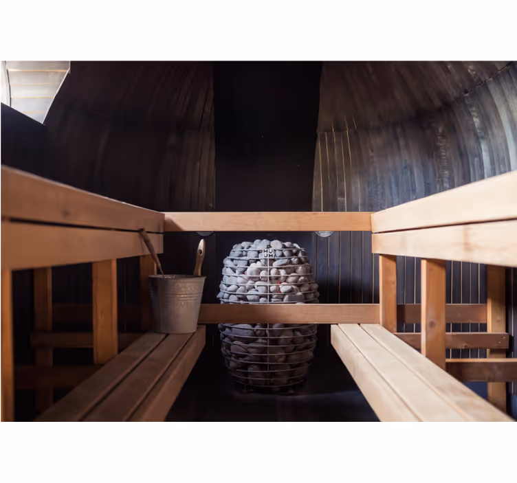 Zen wall mural for a calming sauna atmosphere - TenStickers