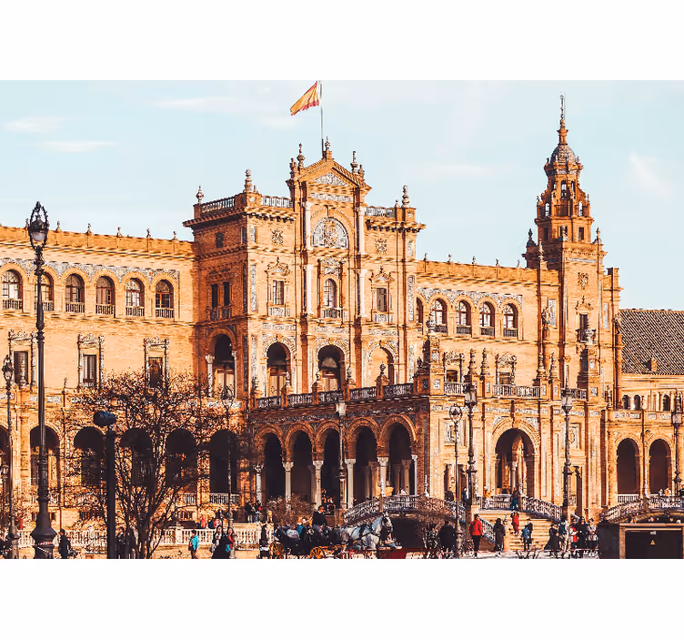 Wall mural madrid historic spanish architecture - TenStickers
