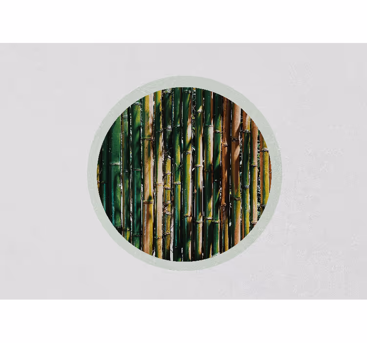 Wall mural 3d verdant bamboo grove - TenStickers
