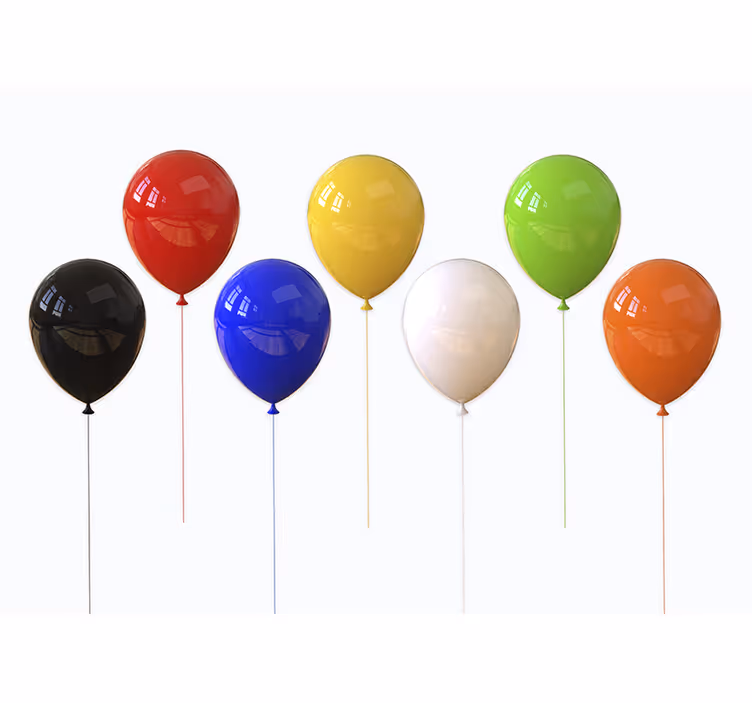 Texture wall mural colorful balloon arrangement - TenStickers