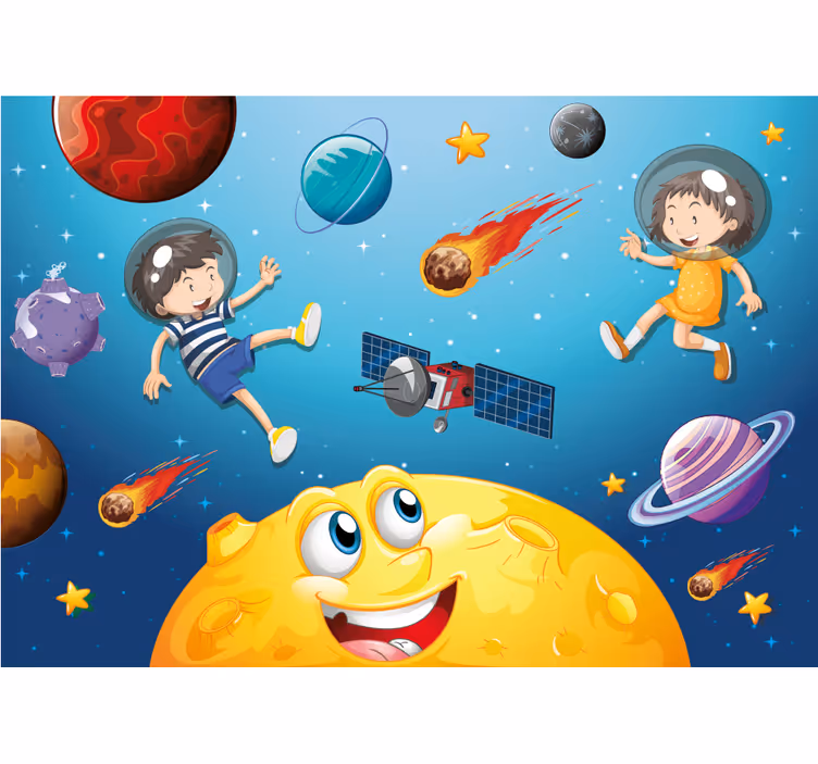 Wall mural fantasy space adventure journey - TenStickers