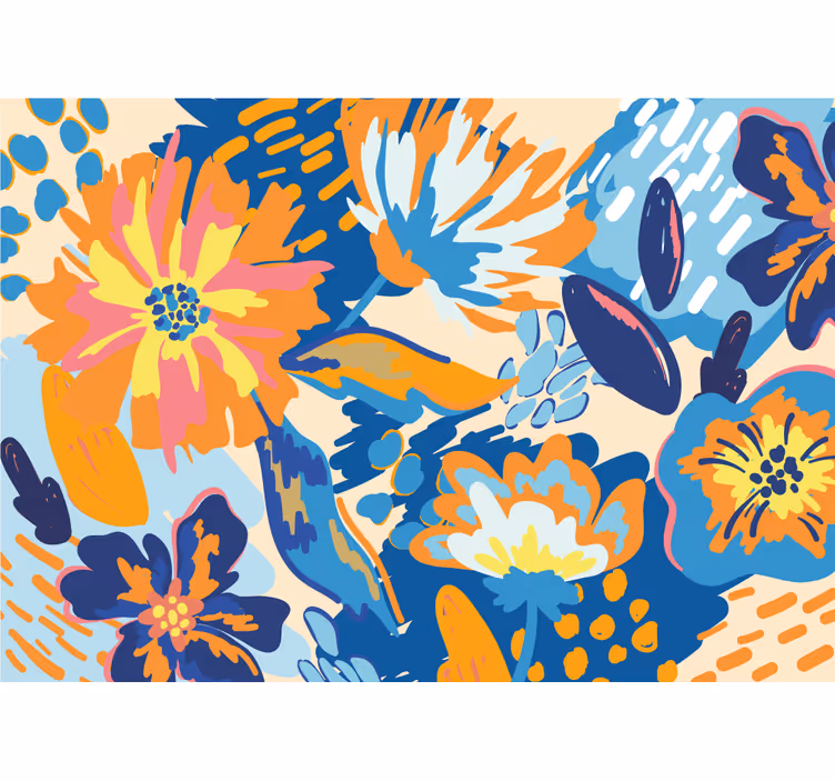 Bright floral arrangement flower wall mural - TenStickers
