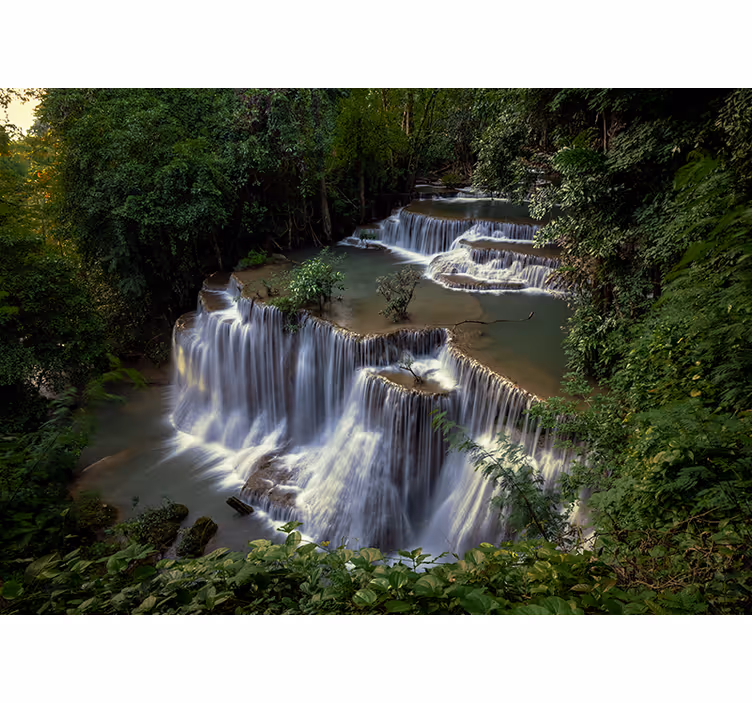 Tranquil Waterfall Retreat wall mural nature - TenStickers