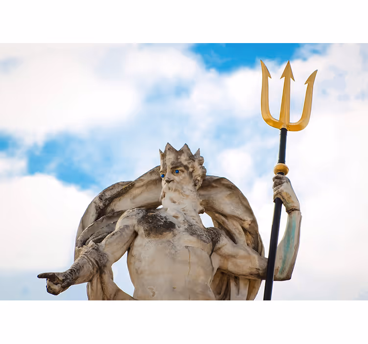Art wall mural mythical ocean ruler - TenStickers