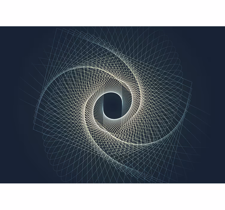 Abstract wall mural spiral geometric design - TenStickers