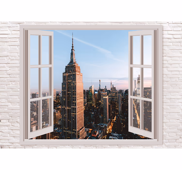 Wall mural new york empire state view - TenStickers