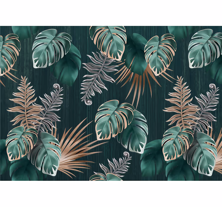 Wall mural nature tropical leaf inspirations - TenStickers