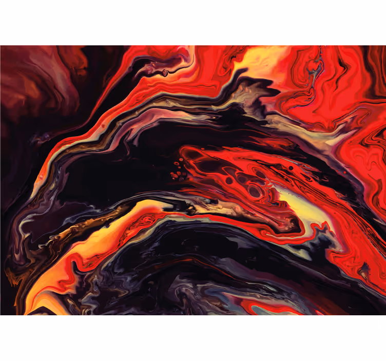 Abstract wall mural with fluid swirling patterns - TenStickers