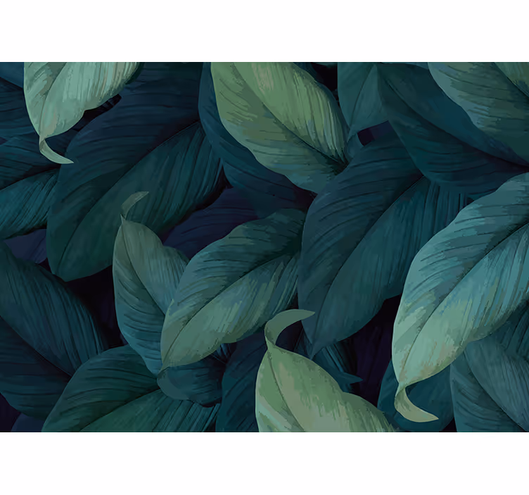 Wall mural nature lush greenery design - TenStickers