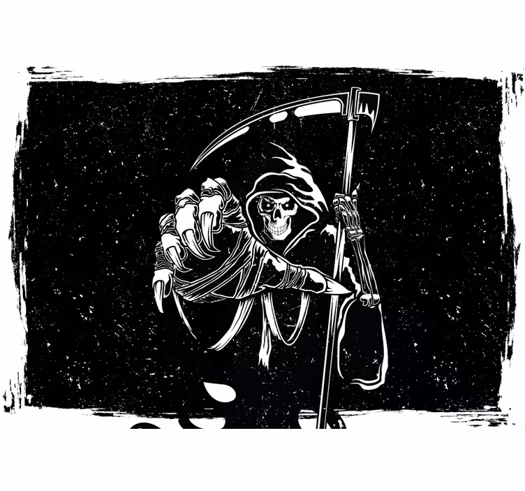 Wall mural halloween grim reaper artwork - TenStickers