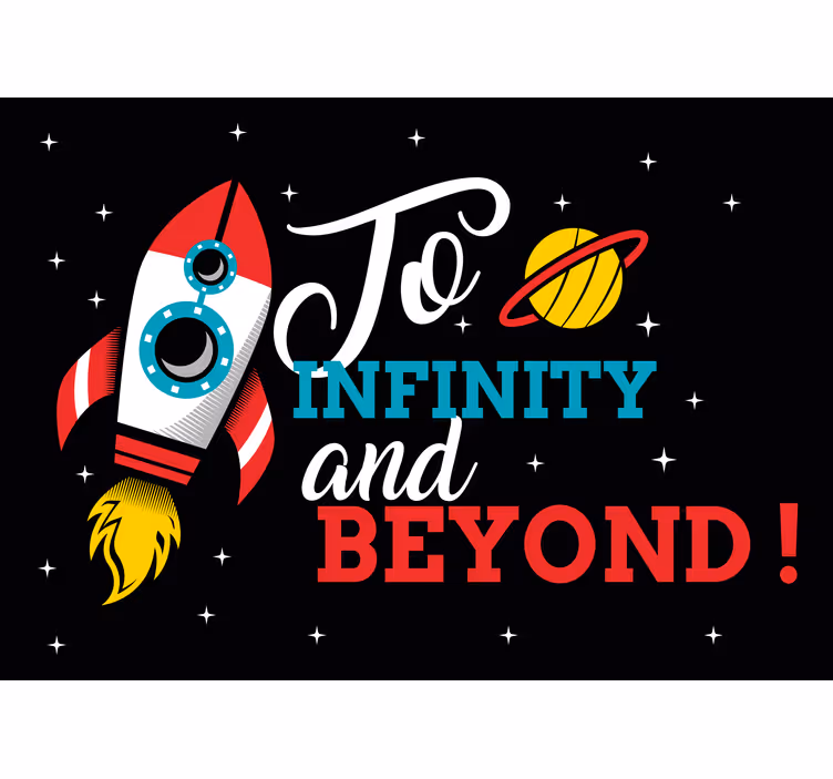 Rocket Space Adventure wall mural fantasy - TenStickers