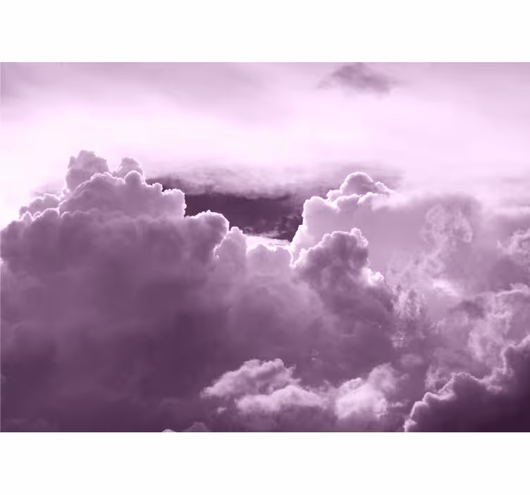 Purple clouds natural aesthetic Sky Wall Mural - TenStickers
