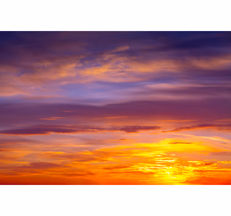 Colourful sunset aesthetic nature wall mural - TenStickers