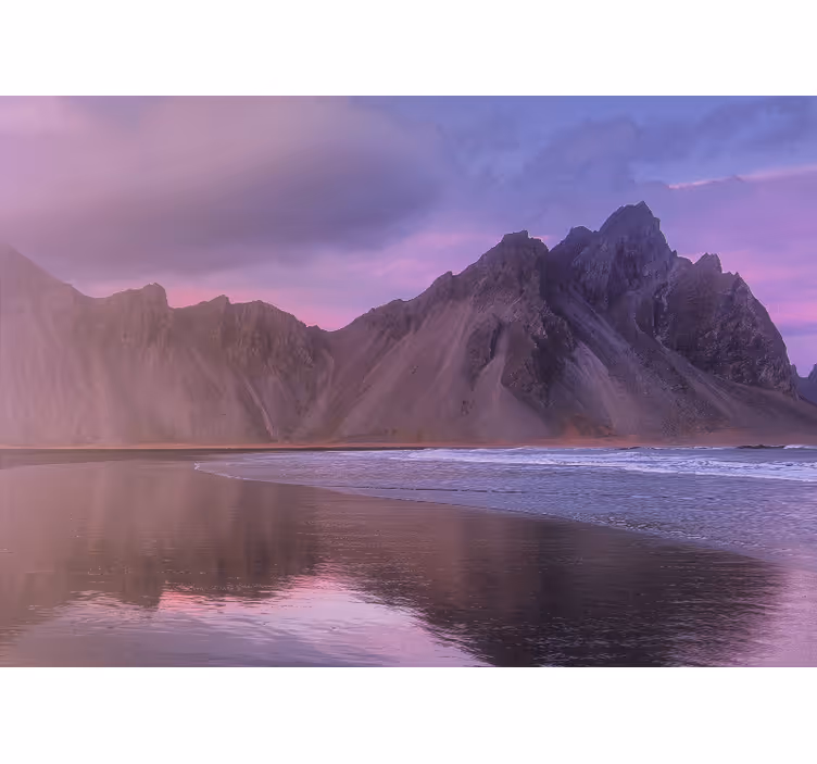 Landscape wall mural majestic mountain view - TenStickers