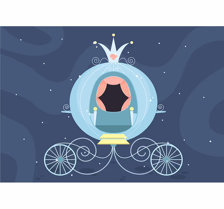 Magical carriage fairytale Kids wall Murals - TenStickers