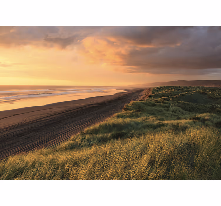 Seaside sunset harmony under the sea wall mural - TenStickers