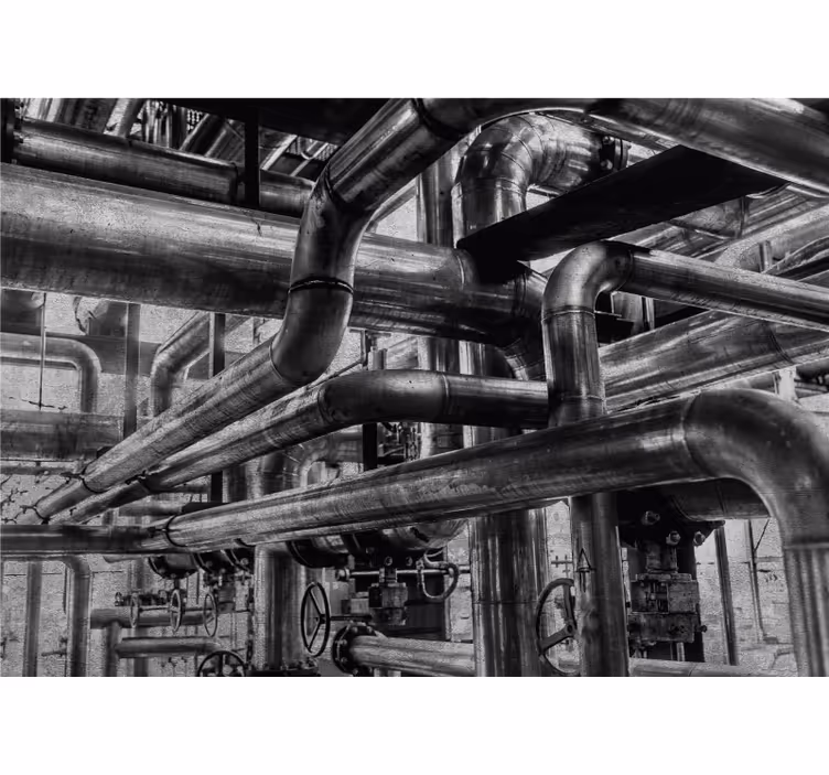 Texture wall mural industrial pipe design - TenStickers
