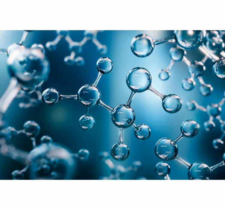 Abstract wall mural molecular structure waves - TenStickers