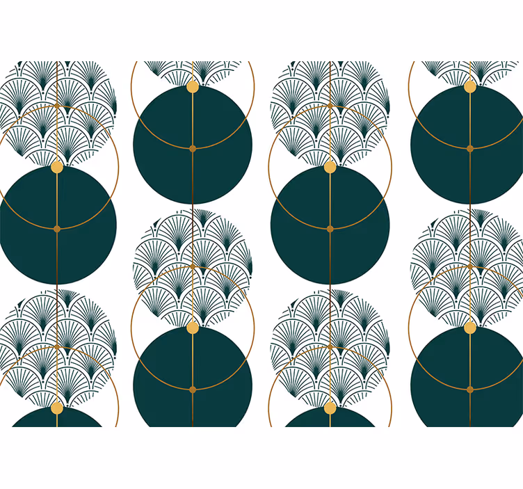 Glamour style geo art Abstract Wall Murals - TenStickers