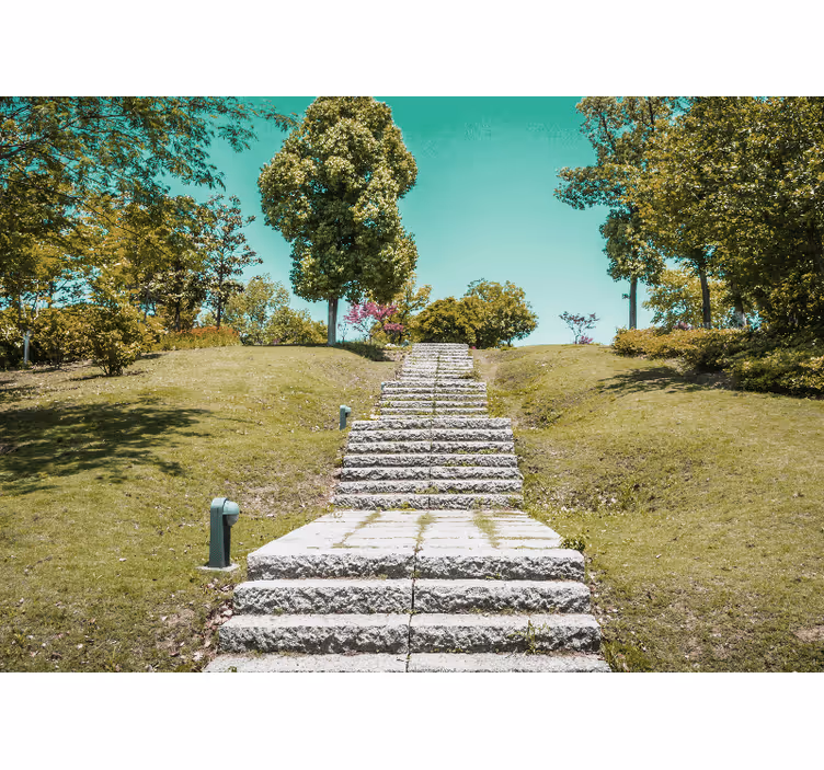Walkway garden Bangkok Marriage Wall Murals - TenStickers