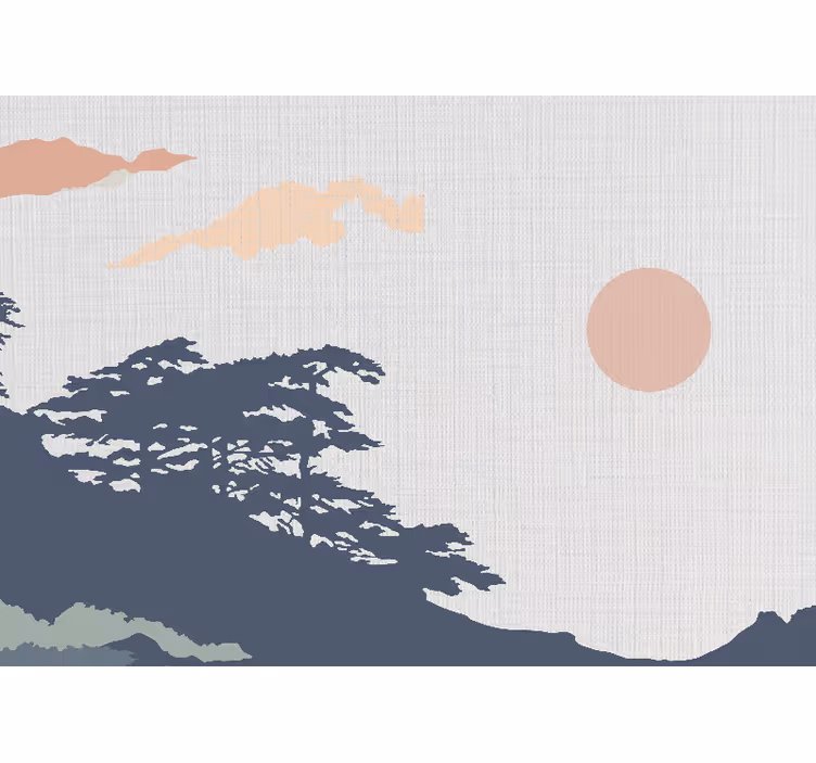 Wall mural nature serene landscape view - TenStickers